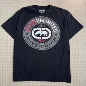 Y2K Ecko Unltd MMA Graphic T Shirt Double Sided Large